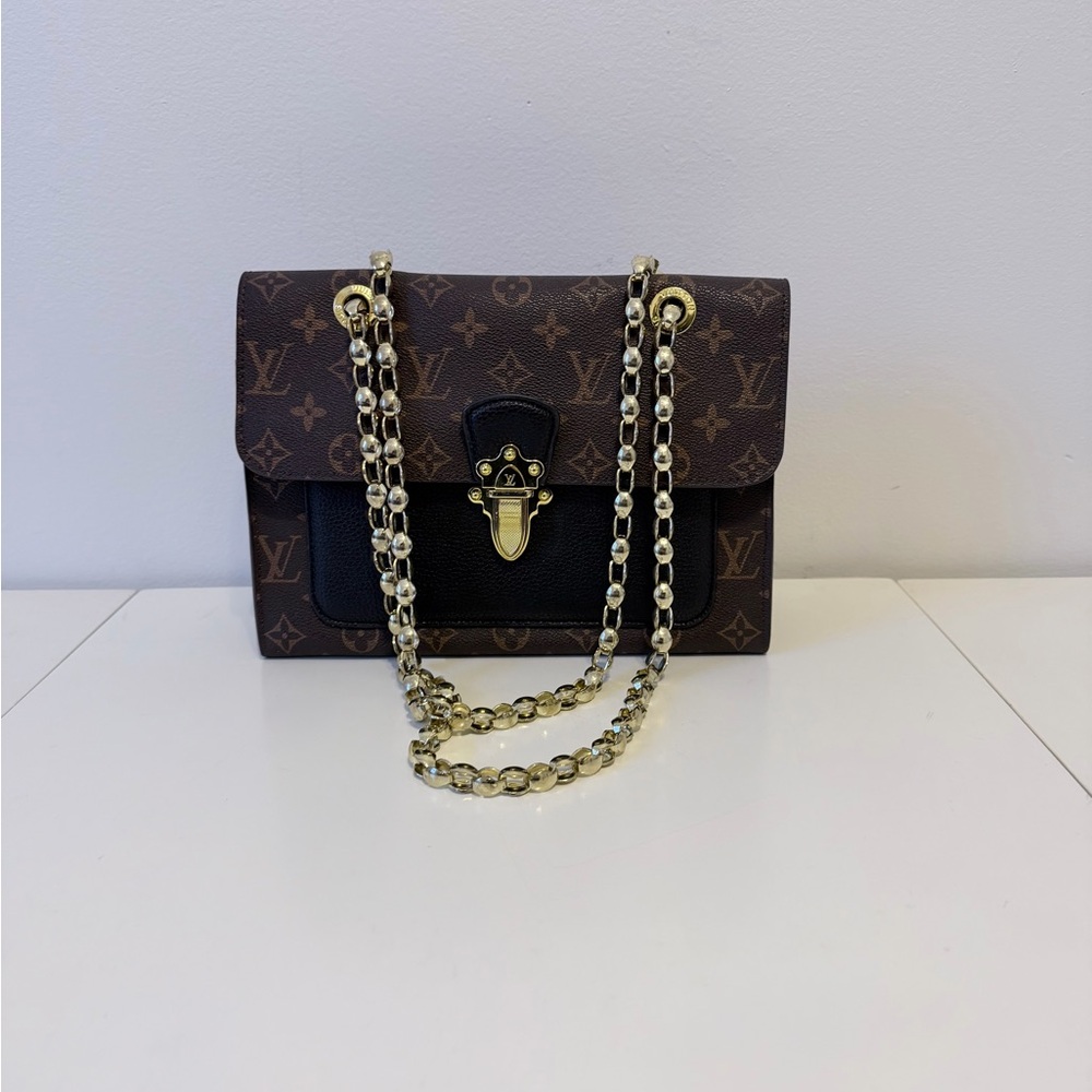 Louis Vuitton Monogram Brown and Black Crossbody Bag